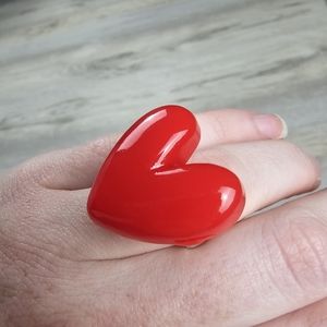 New Valentine Y2K Puffy Heart Ring